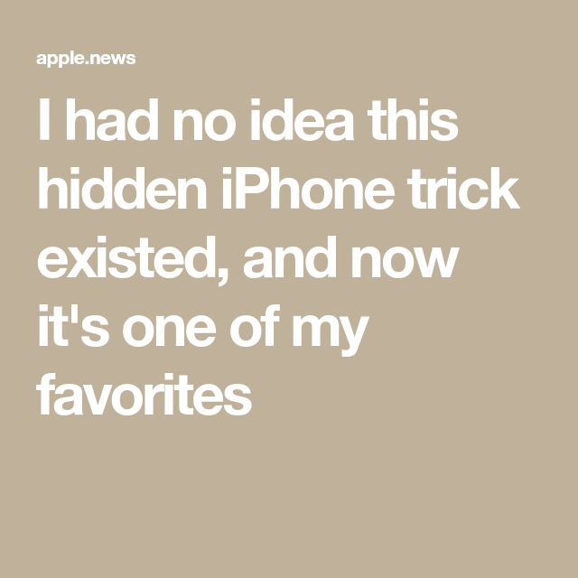 I had no idea this hidden iPhone trick existed, and now it’s one of my favorites — BGR